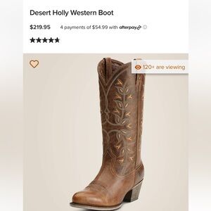 Ariat Desert Holly Western Boots